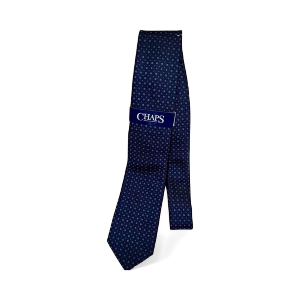 NWT Chaps Jacquard Tie Navy Keynote Large Sword‎ Ralph Lauren